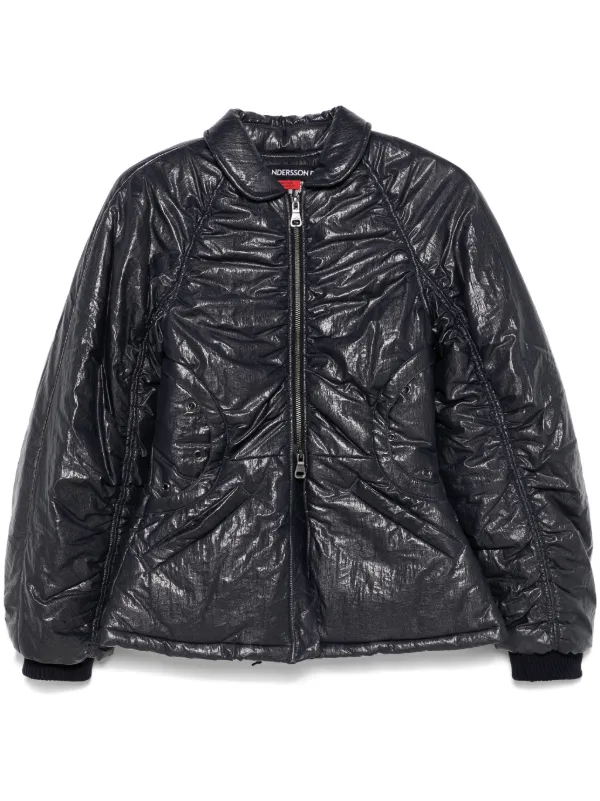 ジャケット ANDERSSON BELL LUNA BACK-CORSET BOMBER JACKET 5MM058 Gray Luna Back-Corset Bomber Jacket by Andersson Bell on Sale