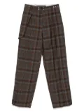 Andersson Bell checked trousers - Brown