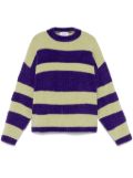 Bonsai striped crew-neck sweater - Green