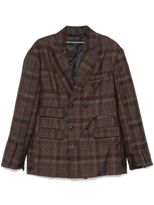 Blazer croisé à carreaux Soe - Andersson Bell - Modalova