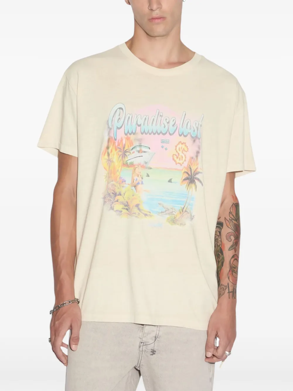 Ksubi Paradise Biggie SS T-shirt Beige