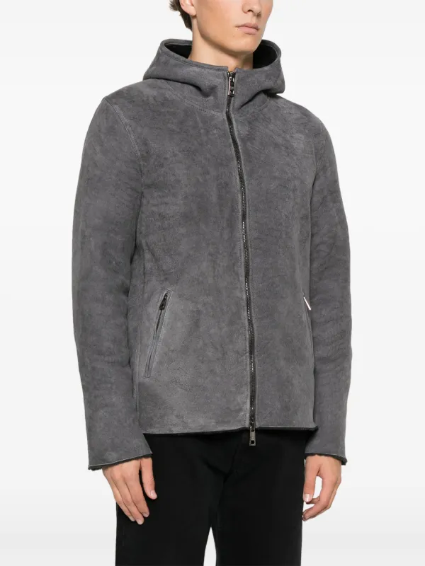 Giorgio Brato shearling-lining Hooded Jacket | Grey