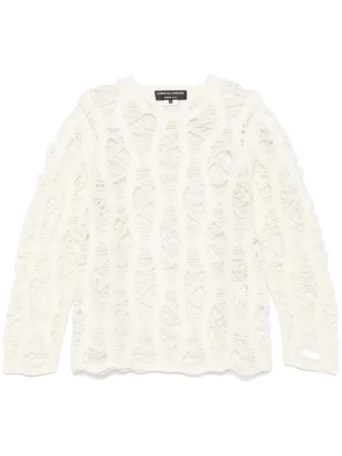 Comme des Garçons Homme Plus openwork sweater