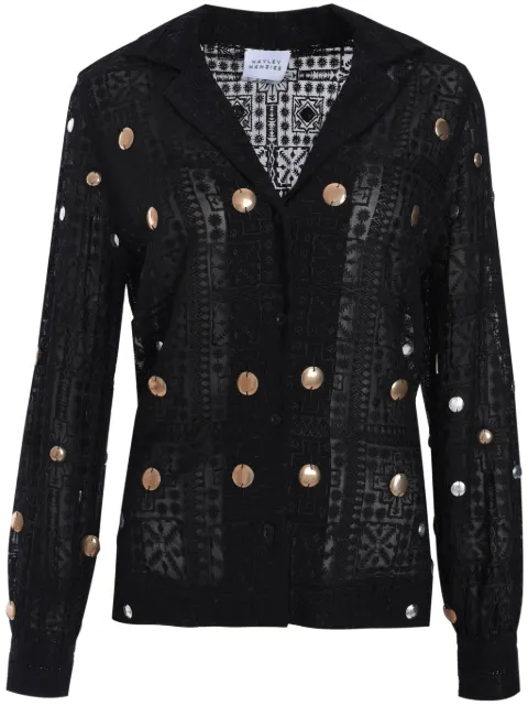 Hayley Menzies camisa con apliques
