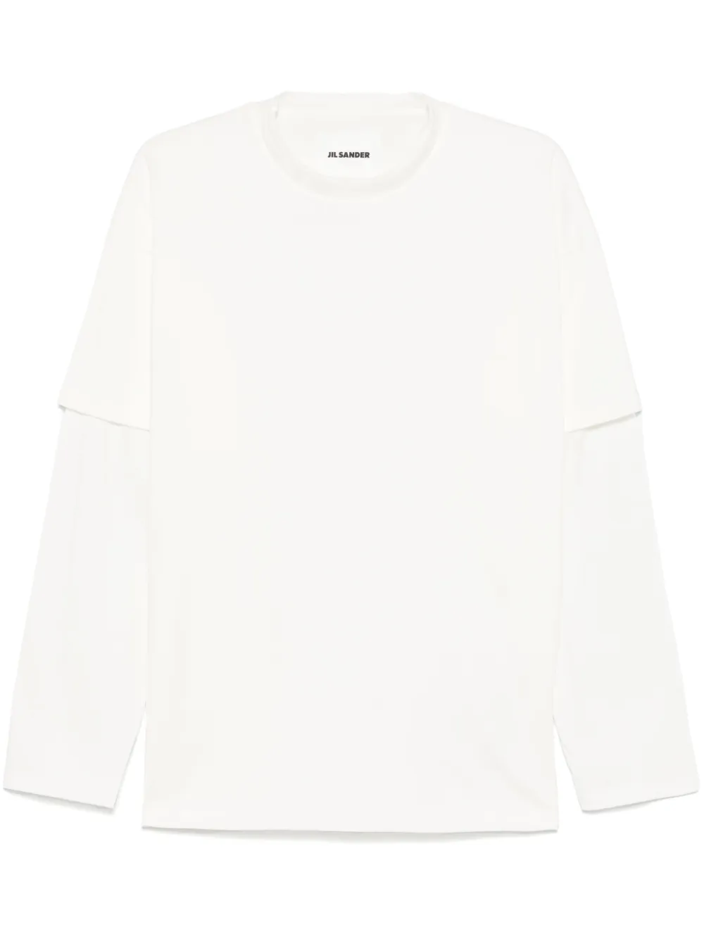 Jil Sander Gelaagd T-shirt Beige