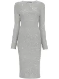 Fabiana Filippi sequinned midi dress - Grey