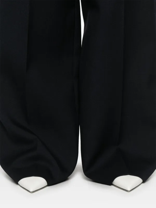Carven ウール ワイドパンツ | ブラック | FARFETCH JP Carven ウール ワイドパンツ | ブラック | FARFETCH JP
