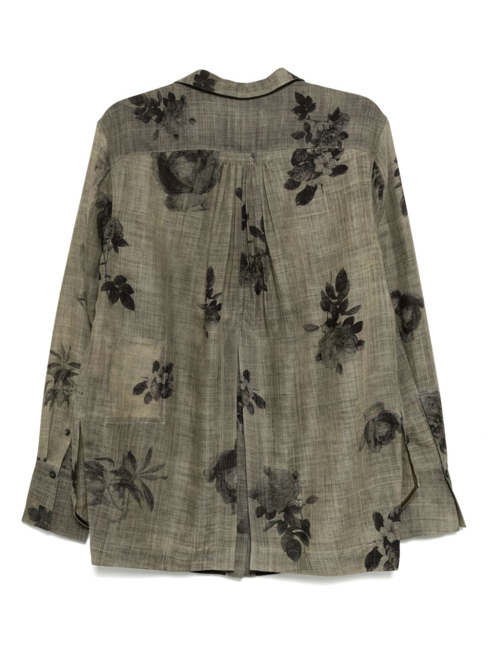 Ziggy Chen Blouse met geplooide rug - Grijs