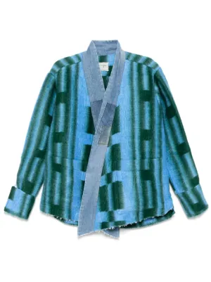 GREG LAUREN グレッグローレン ネルシャツカーディガン 1 美品 GREG LAUREN グレッグローレン ネルシャツカーディガン 1 美品 GREG