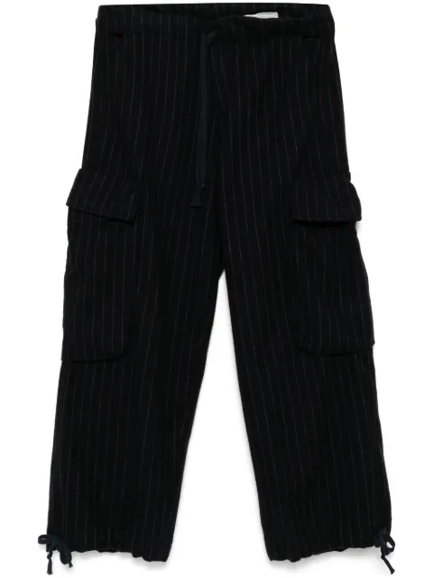 Greg Lauren pantalones anchos con estampado de rayas diplomáticas