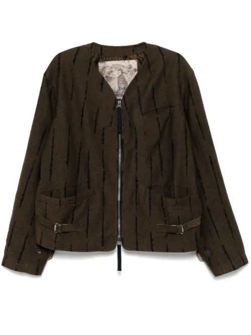 Ziggy Chen veste en sergé - Marron - Ziggy Chen - Modalova