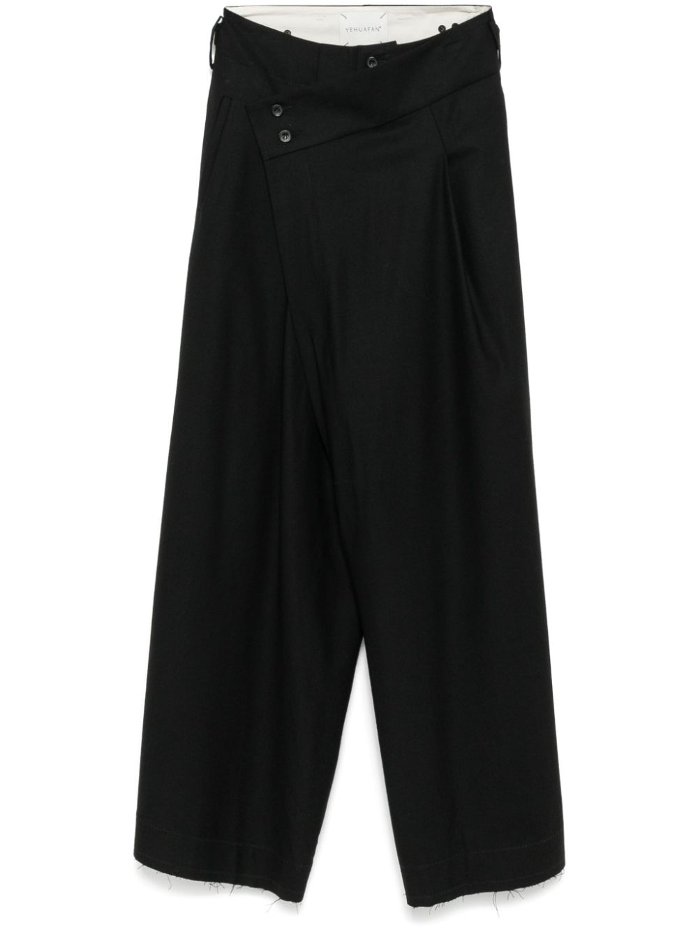 button fastening trousers