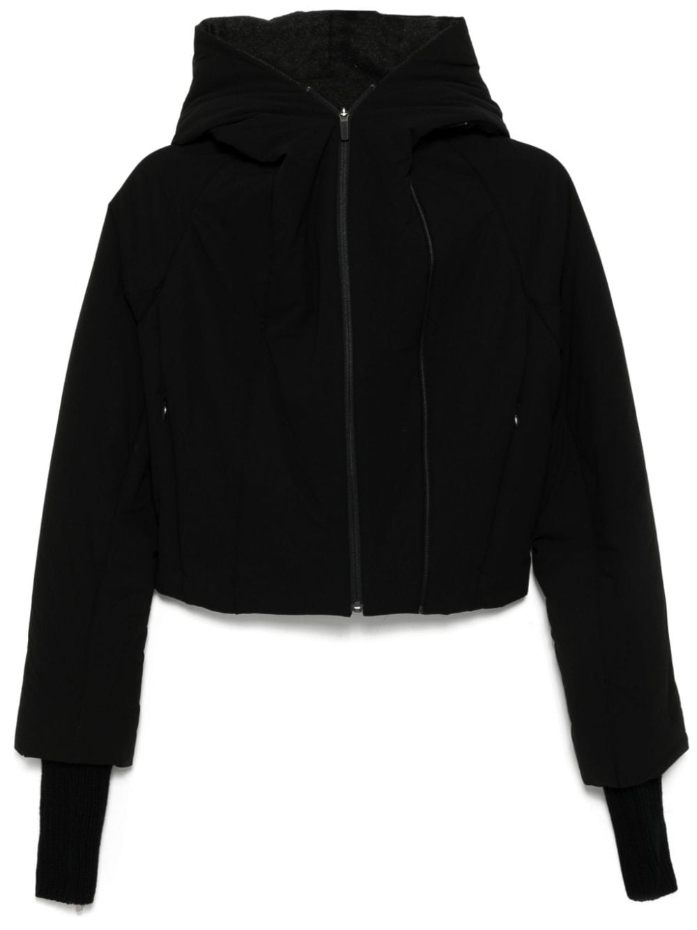 Shop Hyein Seo Padded Cropped Jacket In Black