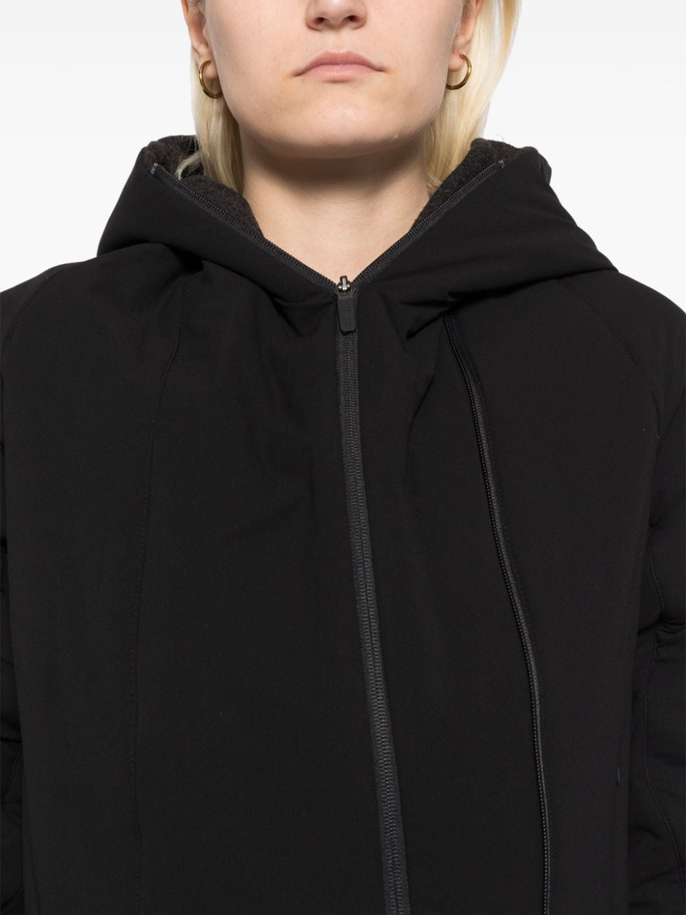 Shop Hyein Seo Padded Cropped Jacket In Black