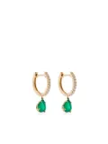 Anita Ko 18KT yellow gold emerald and diamond earrings