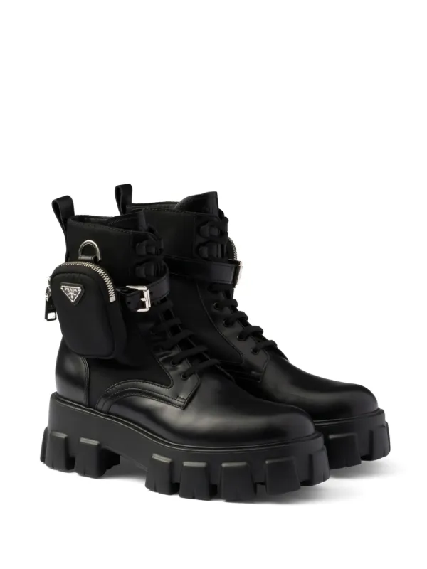 Prada モノリス ブーツ | ブラック | FARFETCH JP