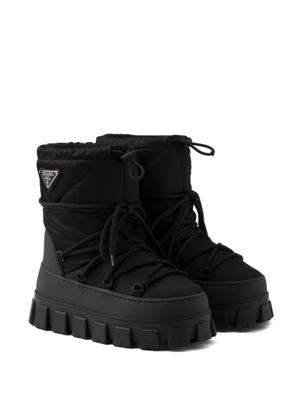 Prada Re-nylon Gabardine après-ski Boots | Black | FARFETCH