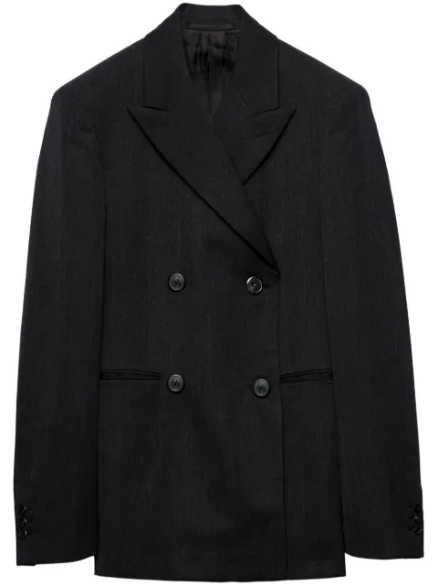 Prada blazer con doble botonadura