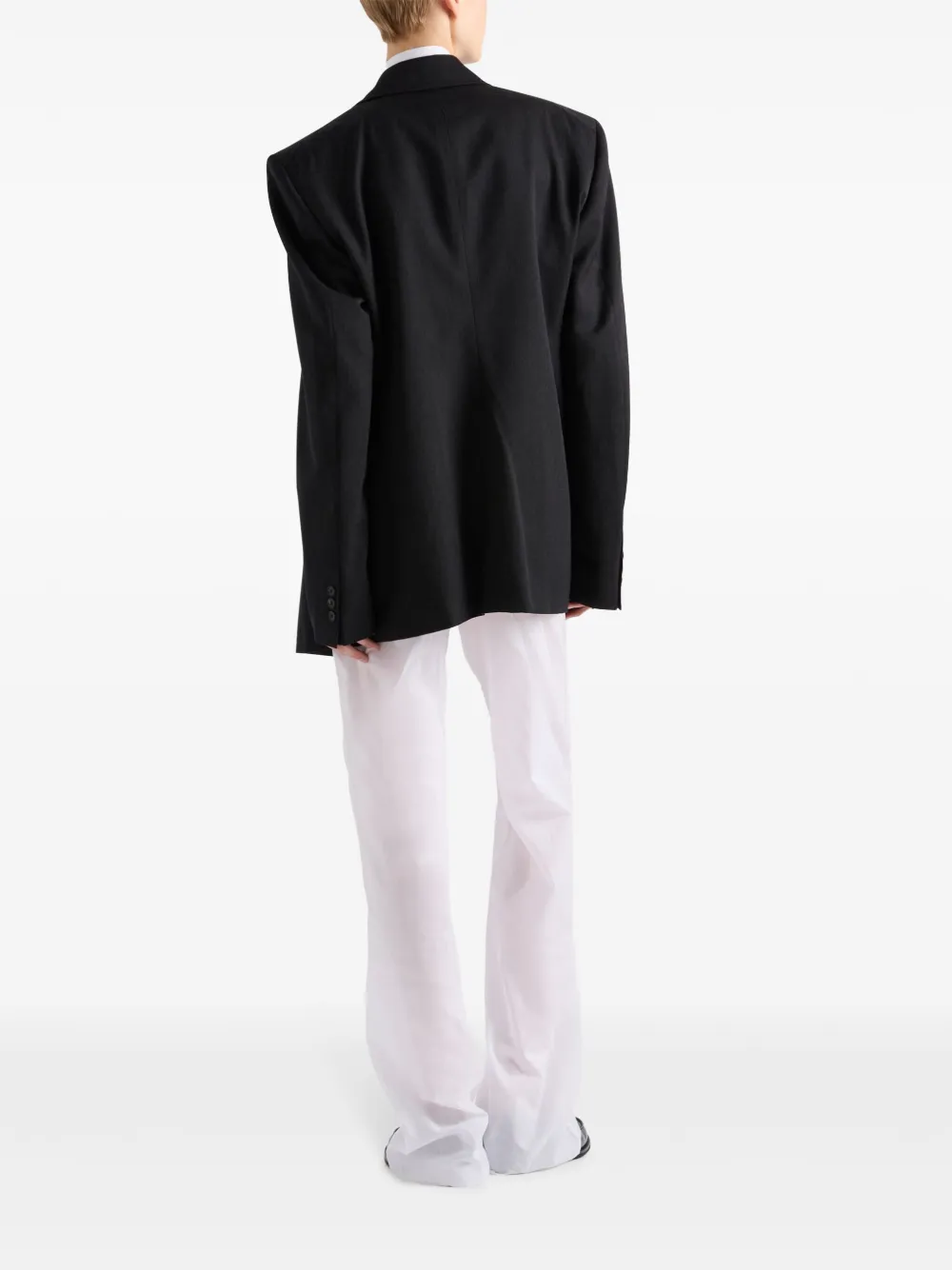 Prada Blazer met dubbele rij knopen Grijs