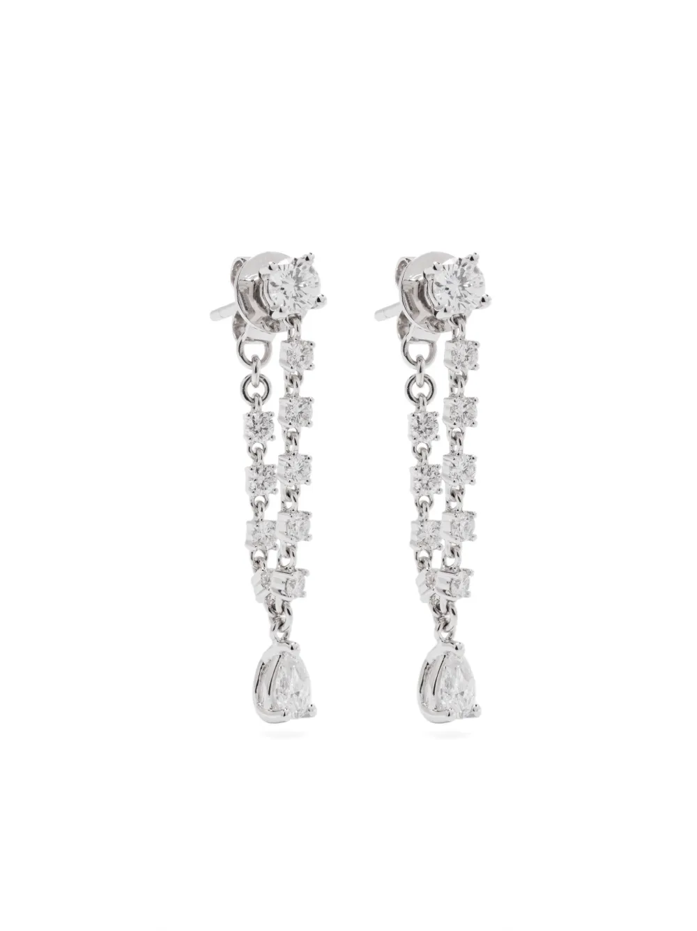 Anita Ko 18KT white gold Olivia diamond earrings - シルバートーン Anita Ko 18KT white gold Olivia diamond earrings - シルバートーン