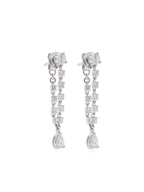Anita Ko 18KT white gold Olivia diamond earrings
