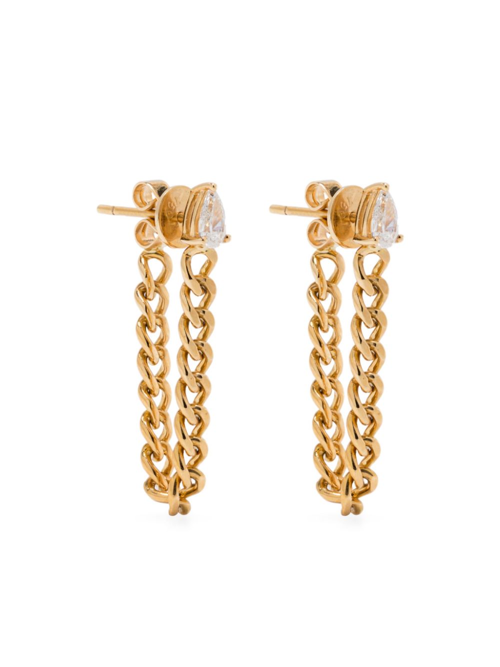 Anita Ko 18KT yellow gold diamond earrings