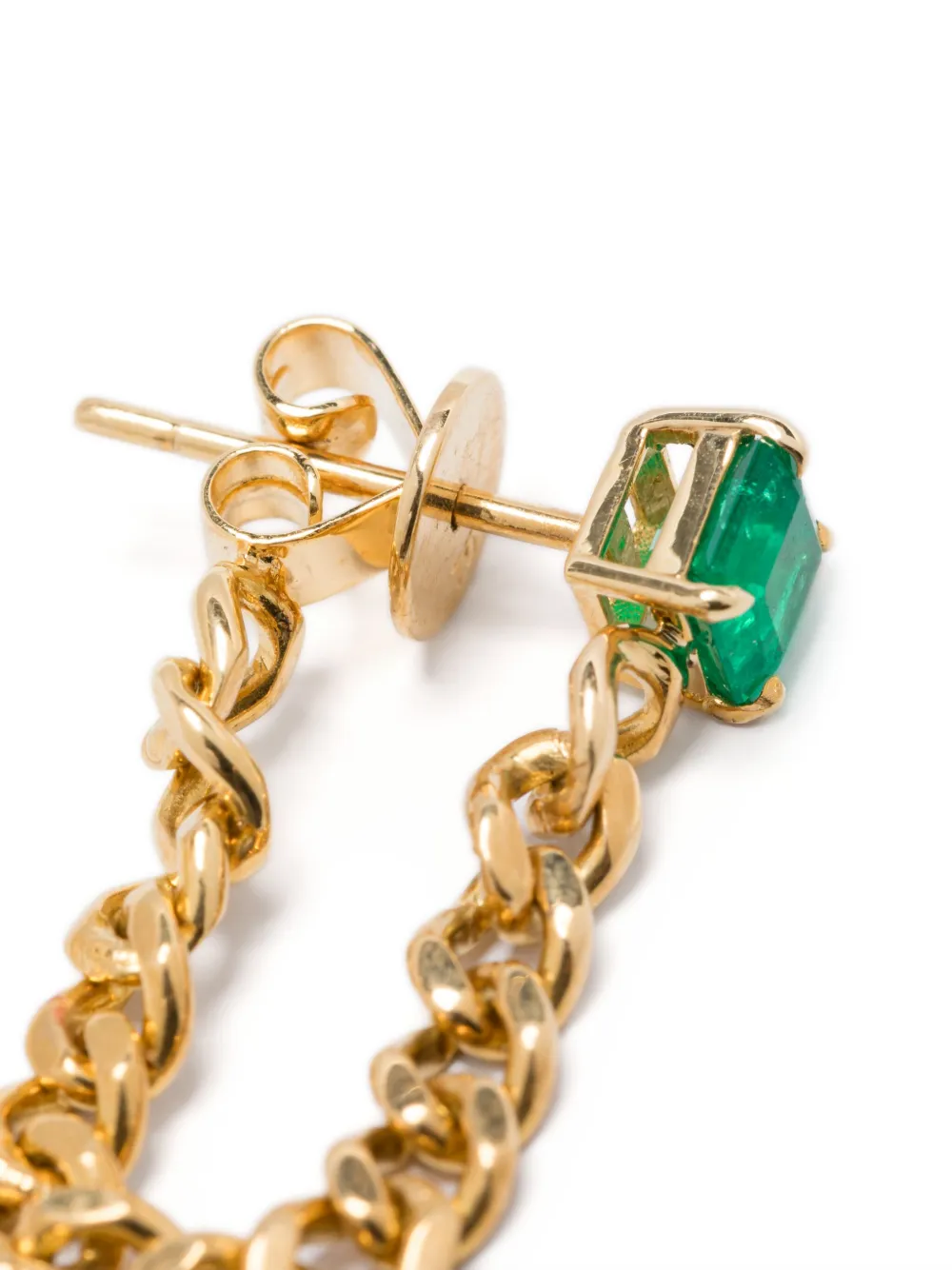 Anita Ko 18kt Yellow Gold Emerald Earrings In Gold
