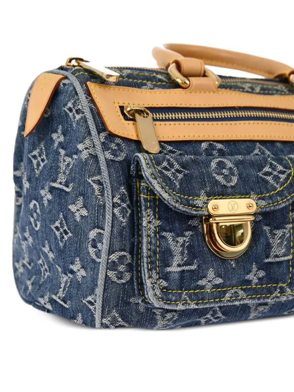 Louis Vuitton Pre Owned 2005 Neo Speedy Denim Handbag Blue FARFETCH IE