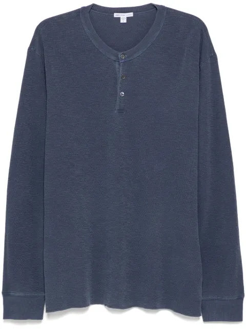 James Perse long-sleeved henley T-shirt