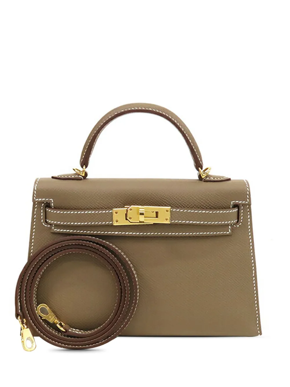 Cheap Hermes 2024 Mini Epsom Kelly Sellier II 20 satchel Women