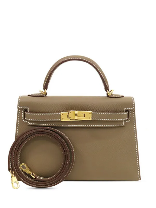 Hermes Pre Owned 2024 Mini Epsom Kelly Sellier II 20 Satchel Brown FARFETCH UK