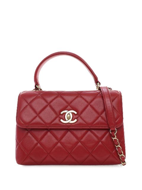 HOT SALE CHANEL 2017-2018 Small Trendy CC Lambskin Flap satchel Women