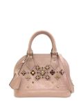 Louis Vuitton Pre-Owned 2018 Monogram Vernis Flower Alma BB satchel - Pink