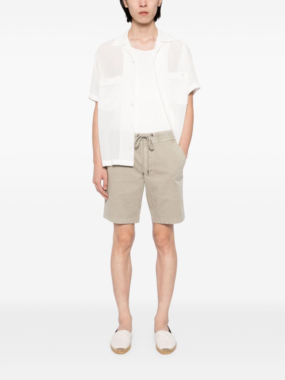 James Perse Shorts met trekkoord - Beige