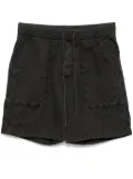 James Perse cotton poplin cargo shorts - Black