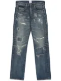 Junya Watanabe MAN distressed-effect jeans - Blue