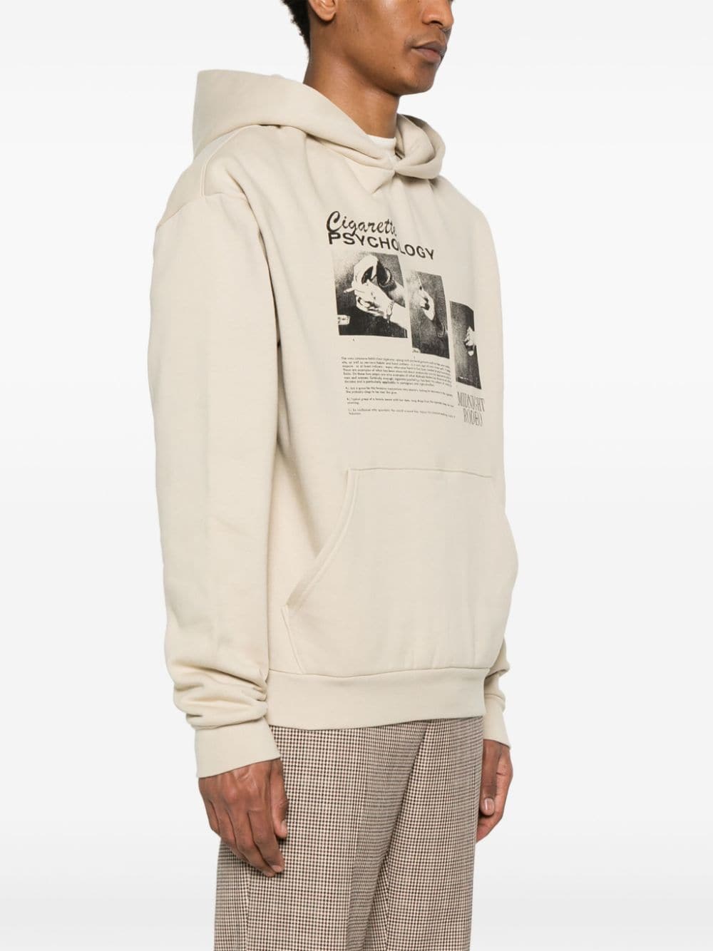 Shop Midnight Rodeo Cigarette Psychology Hoodie In Neutrals