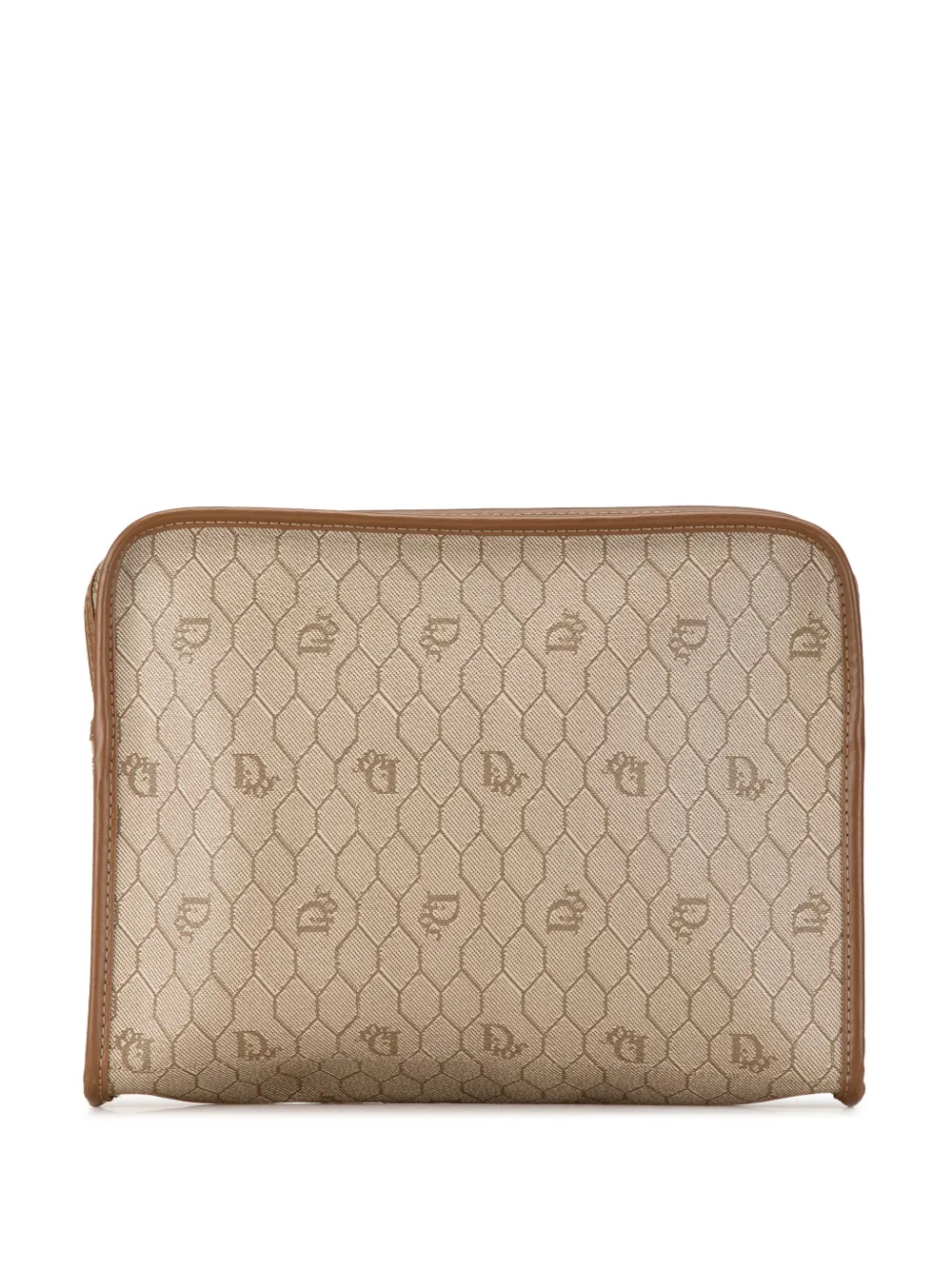 Christian Dior Pre-Owned 1900s Honeycomb buidel - Bruin