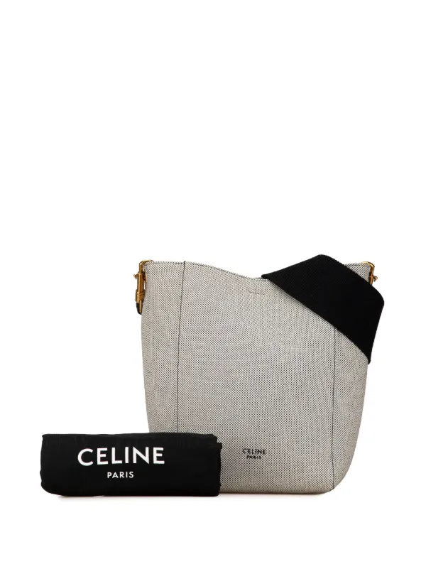 Céline Pre-Owned 2019 Small Canvas Seau Sangle Bucket Bag