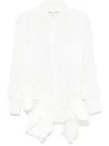 Comme Des Garçons guipure-lace shirt - White