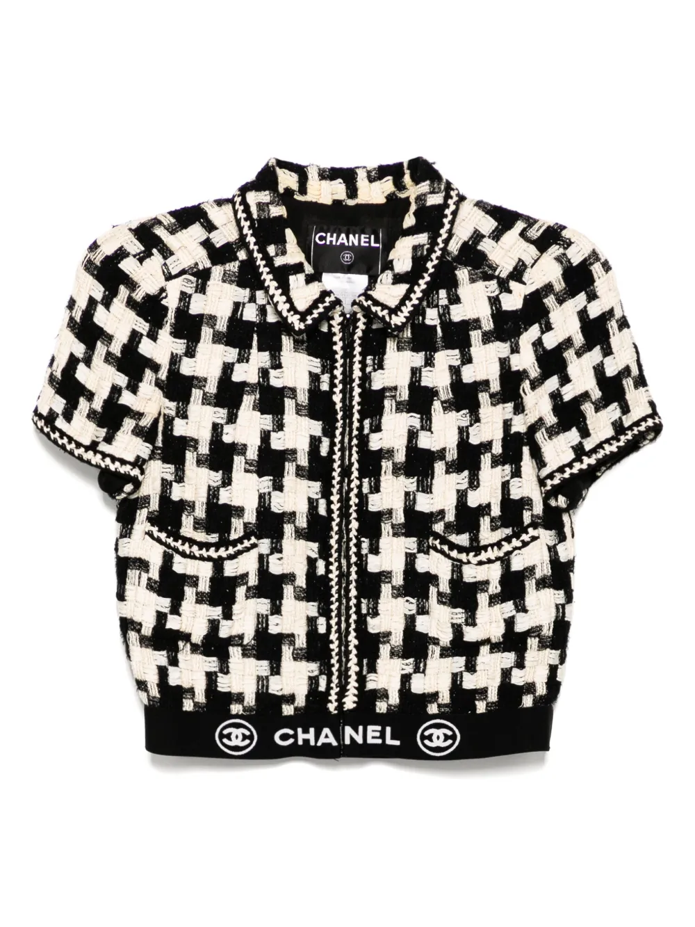 CHANEL Pre-Owned zeste zippée à manches courtes (2006) | noir | Image 1