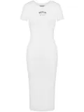 MOSCHINO JEANS printed midi dress - White