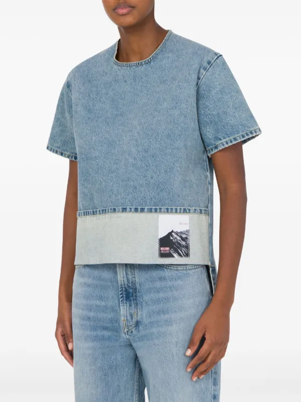 MOSCHINO JEANS Appliqué T-shirt | Blue | FARFETCH