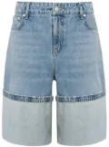 MOSCHINO JEANS turn-up denim shorts - Blue