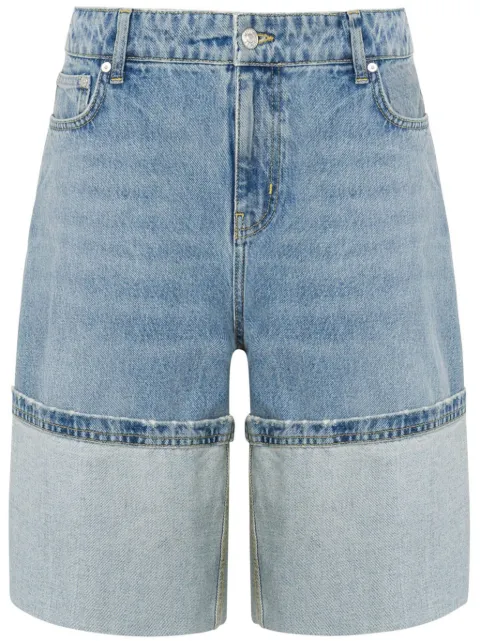 MOSCHINO JEANS turn-up denim shorts
