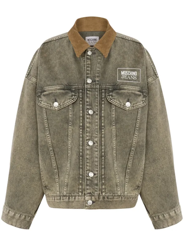 MOSCHINO JEANS モスキーノ　デニムジャケット MOSCHINO JEANS デニムジャケット | グレー | FARFETCH JP