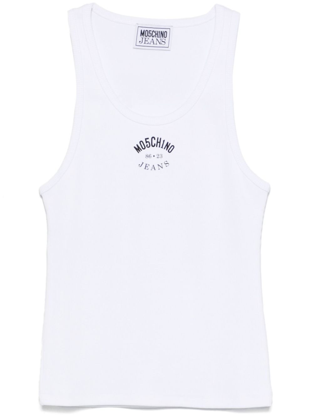 logo-print tank top