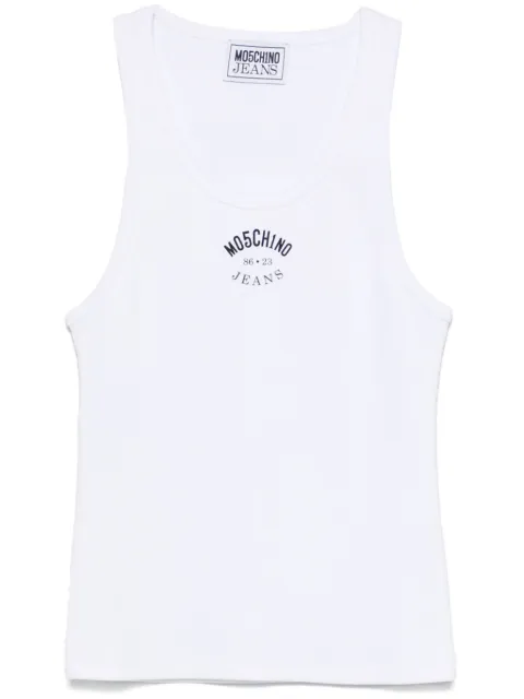 MOSCHINO JEANS logo-print tank top 