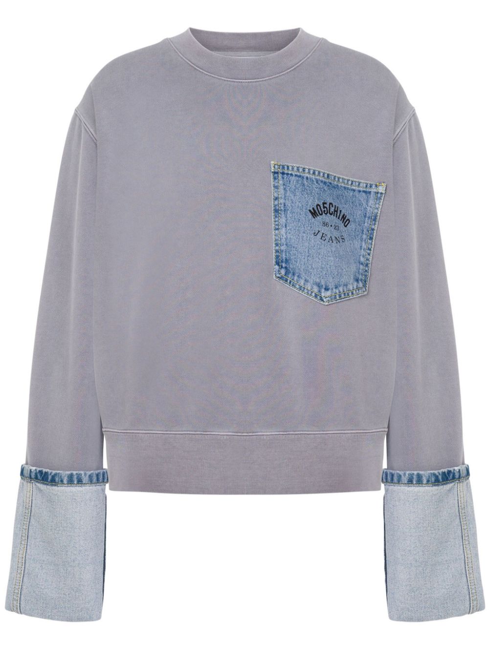 MOSCHINO JEANS Katoenen sweater Grijs