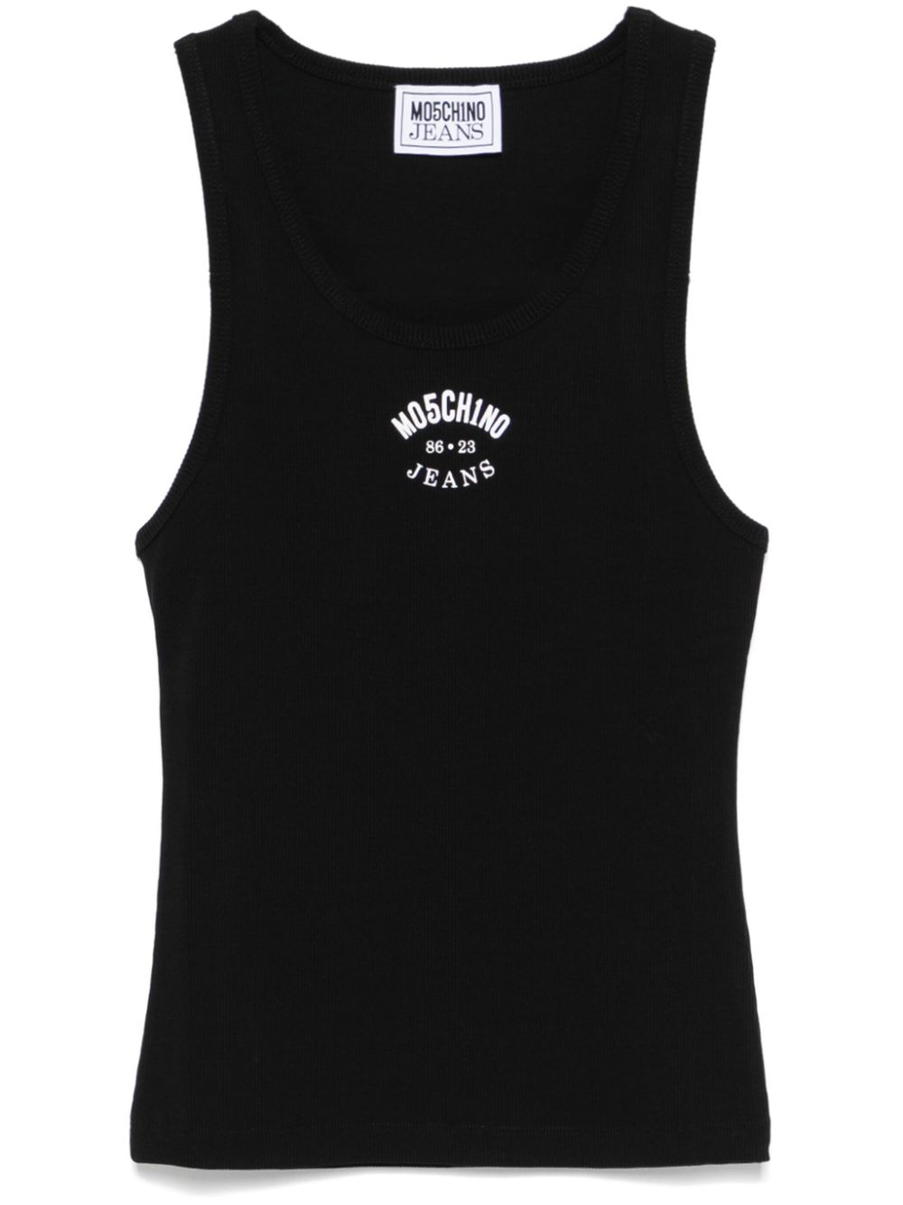 logo-print tank top